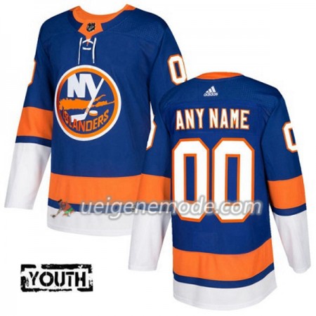 Kinder Eishockey New York Islanders Custom Adidas 2017-2018 Blau Authentic